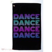 Retro Dance I Love Dancing Dancer N Student Dance Teacher Golf Towel thumb 0