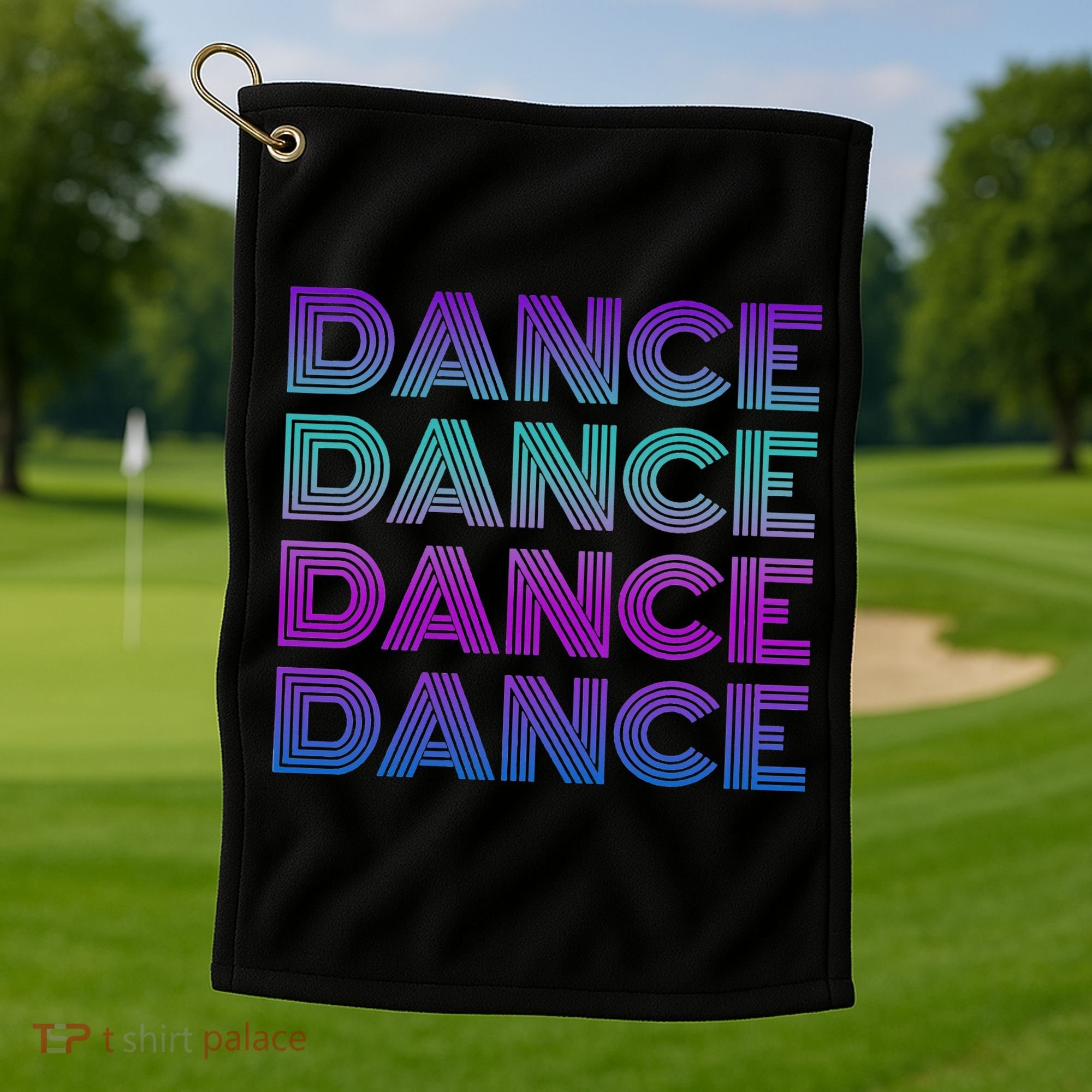 Retro Dance I Love Dancing Dancer N Student Dance Teacher Golf Towel