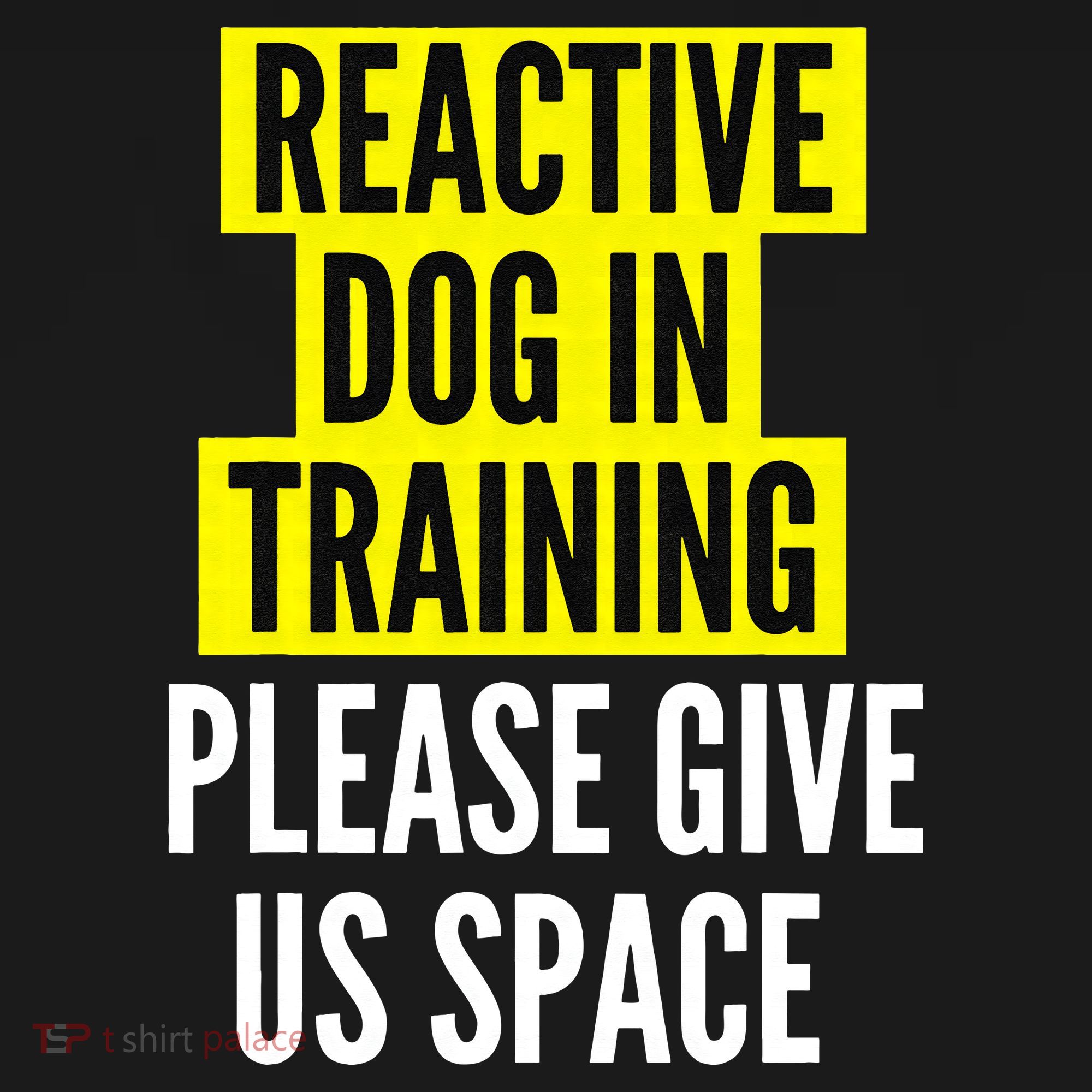 Reactive Dog In Training & Nervous Dog Owners BOTH SIDES USA-Made Doggie Bandana