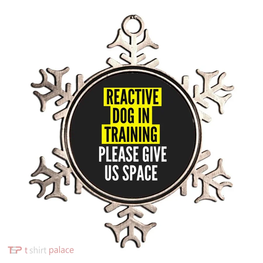 Reactive Dog In Training & Nervous Dog Owners BOTH SIDES Ornament