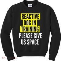 Reactive Dog In Training & Nervous Dog Owners BOTH SIDES Kids Sweatshirt thumb 0
