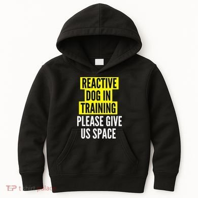 Reactive Dog In Training & Nervous Dog Owners BOTH SIDES Kids Hoodie