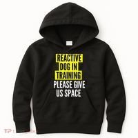 Reactive Dog In Training & Nervous Dog Owners BOTH SIDES Kids Hoodie thumb 0