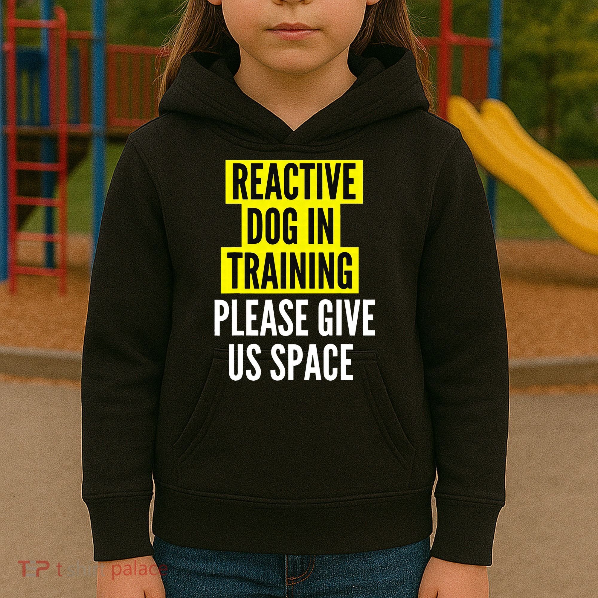 Reactive Dog In Training & Nervous Dog Owners BOTH SIDES Kids Hoodie
