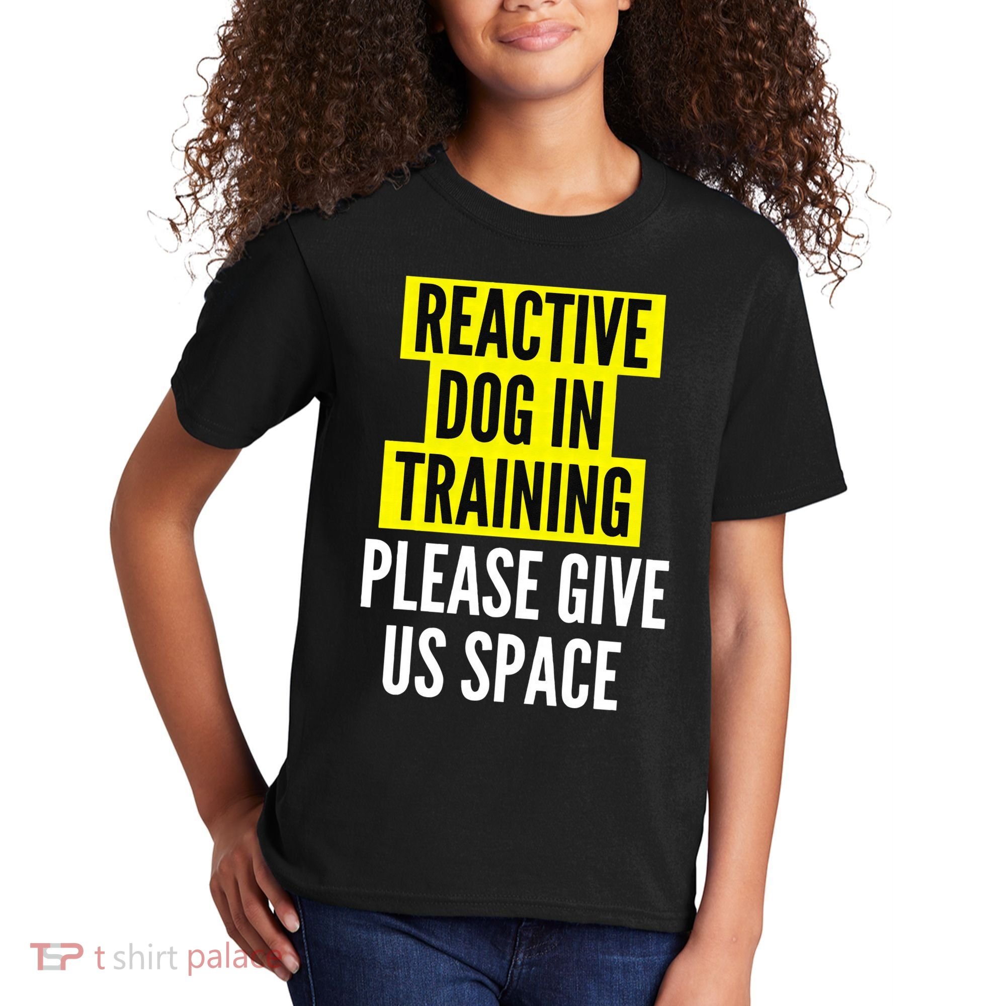 Reactive Dog In Training & Nervous Dog Owners BOTH SIDES Kids T-Shirt