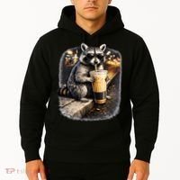 Raccoon Drinking Iced Coffee Hoodie thumb 2