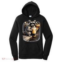 Raccoon Drinking Iced Coffee Women's Hoodie thumb 0