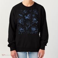 Retro Dogs In Space Funny Galaxy Women's Sweatshirt thumb 0