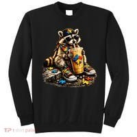 Raccoon Drinking Iced Coffee Autism Sweatshirt thumb 0