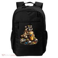 Raccoon Drinking Iced Coffee Autism Backpack thumb 0