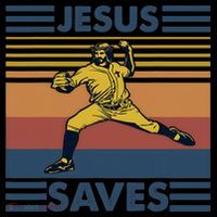 Retro Distressed Jesus Saves Baseball Coffee Mug thumb 5