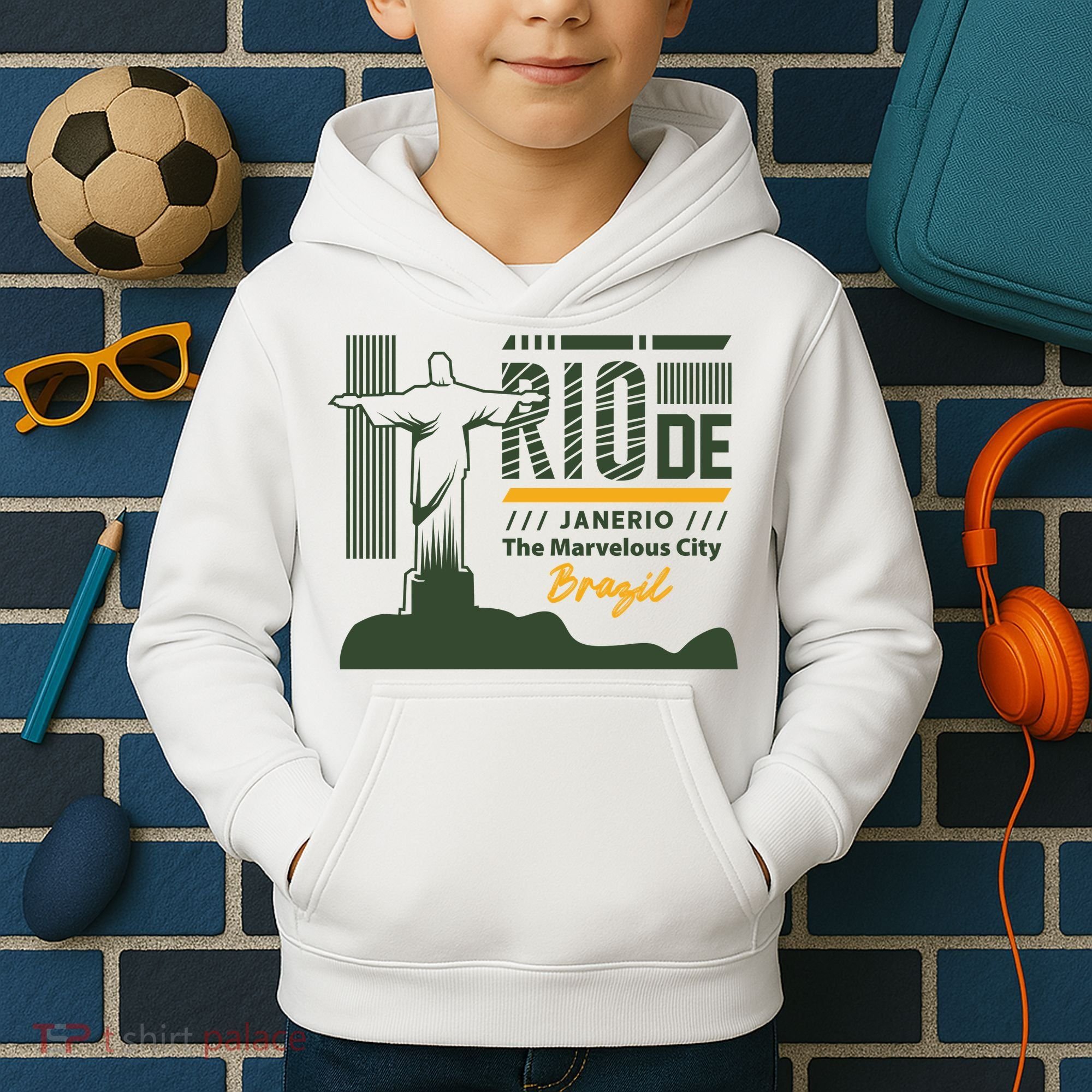 Rio De Janerio Brazil Kids Hoodie