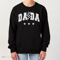 Retro Dada Lightning Bolt Checkered Father’s Day Women's Sweatshirt thumb 0