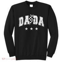 Retro Dada Lightning Bolt Checkered Father’s Day Sweatshirt thumb 0