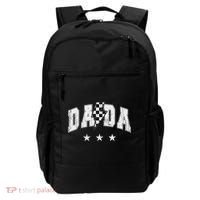 Retro Dada Lightning Bolt Checkered Father’s Day Backpack thumb 0