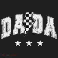 Retro Dada Lightning Bolt Checkered Father’s Day Beanie thumb 2