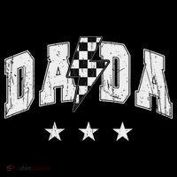 Retro Dada Lightning Bolt Checkered Father’s Day Women's Hoodie thumb 2