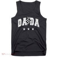 Retro Dada Lightning Bolt Checkered Father’s Day Tank Top thumb 0