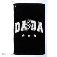 Retro Dada Lightning Bolt Checkered Father’s Day Golf Towel thumb 0