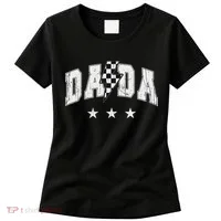 Retro Dada Lightning Bolt Checkered Father’s Day Women's T-Shirt thumb 0