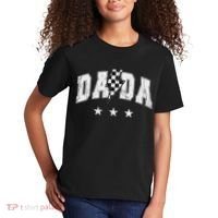 Retro Dada Lightning Bolt Checkered Father’s Day Kids T-Shirt thumb 2