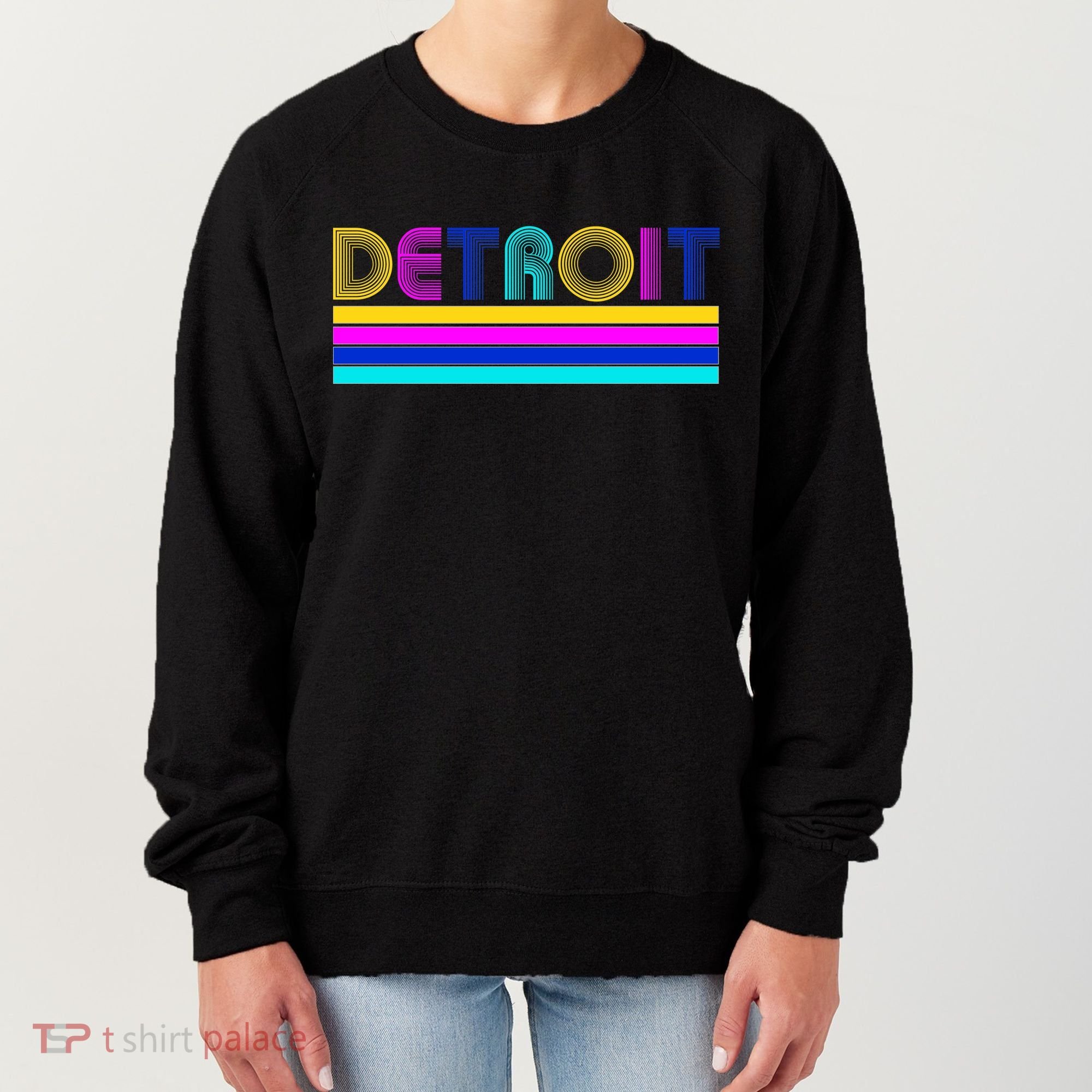 Retro Detroit Logo Women's Sweatshirt
