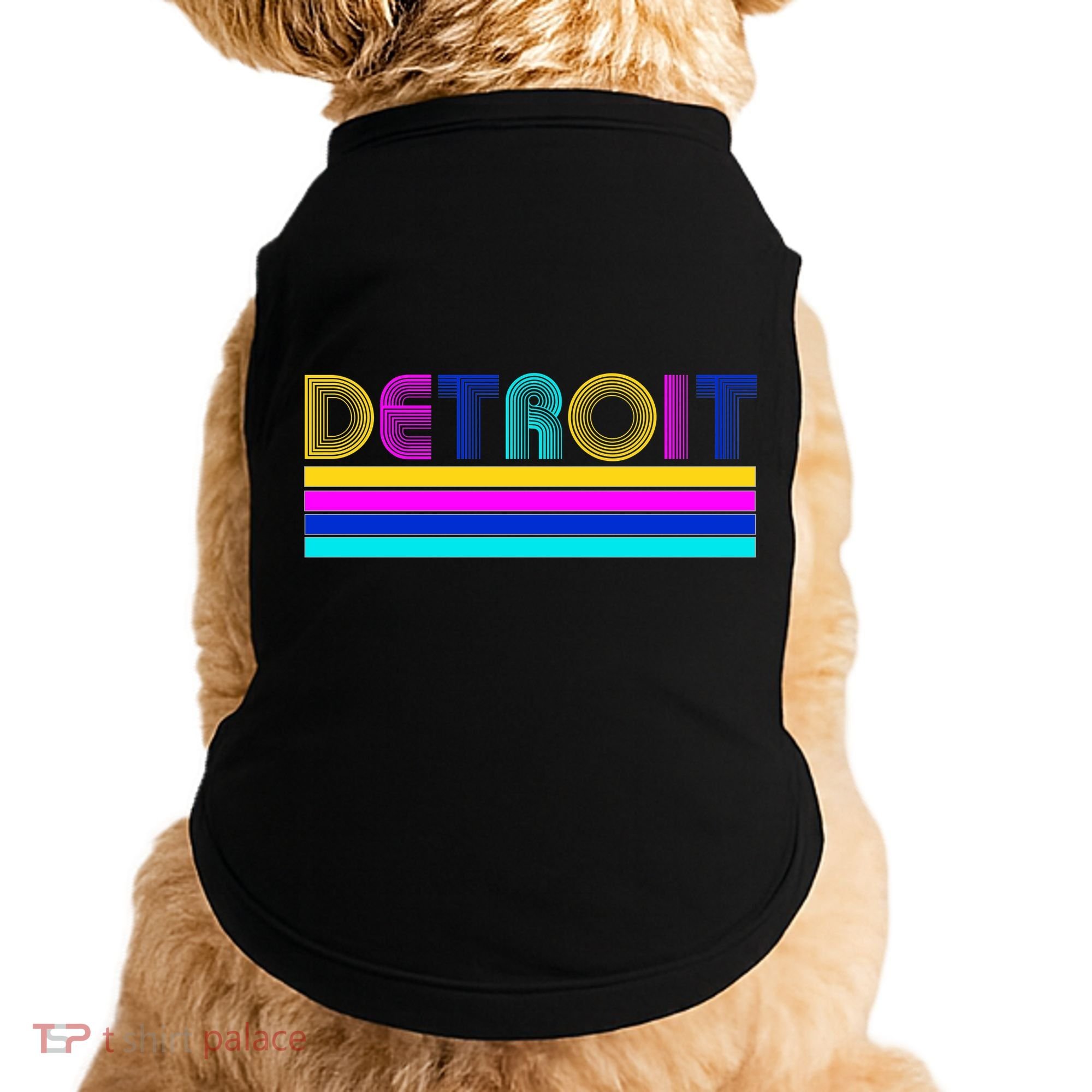 Retro Detroit Logo Doggie Tank