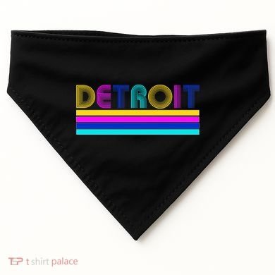 Retro Detroit Logo USA-Made Doggie Bandana