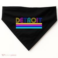 Retro Detroit Logo USA-Made Doggie Bandana thumb 0