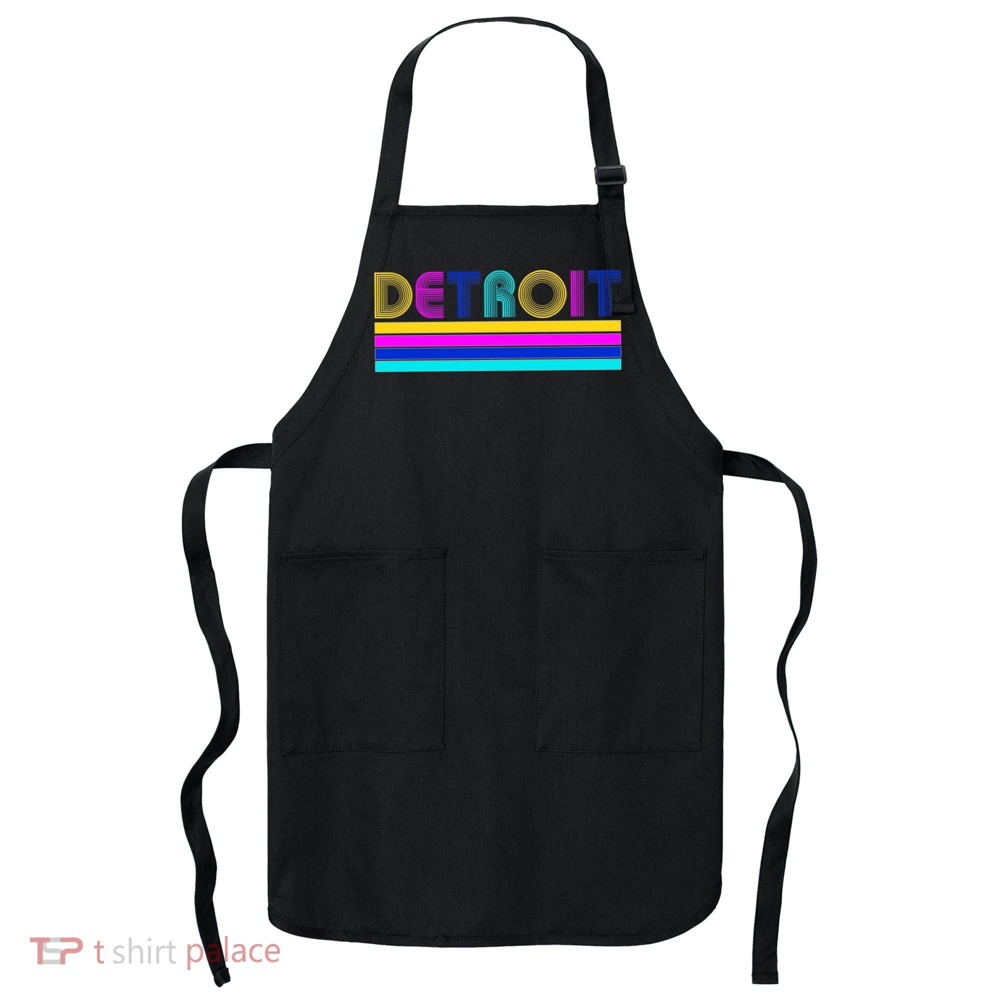 Retro Detroit Logo Apron