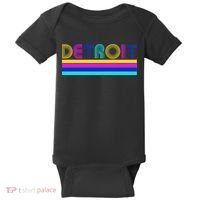 Retro Detroit Logo Baby Bodysuit thumb 0