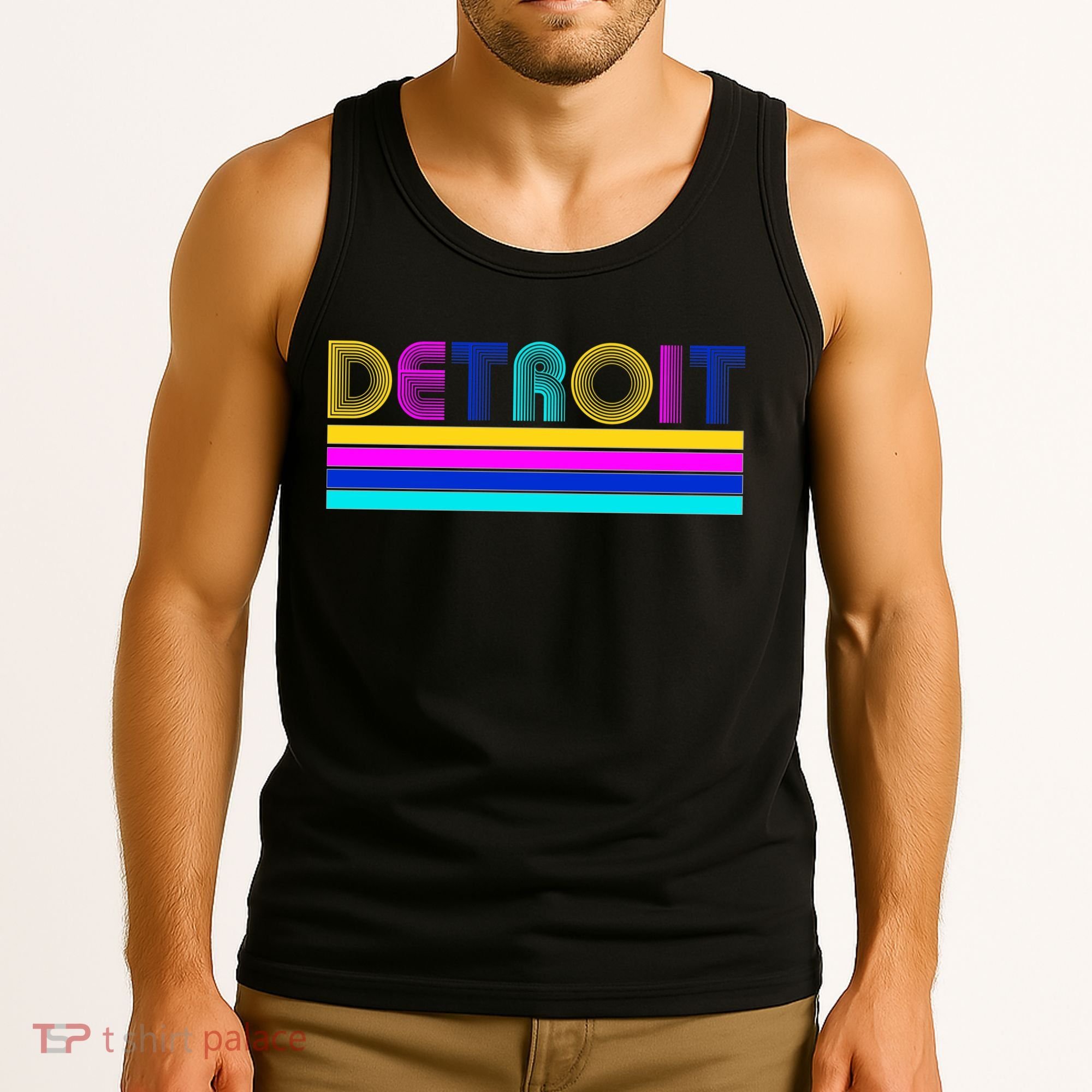 Retro Detroit Logo Tank Top
