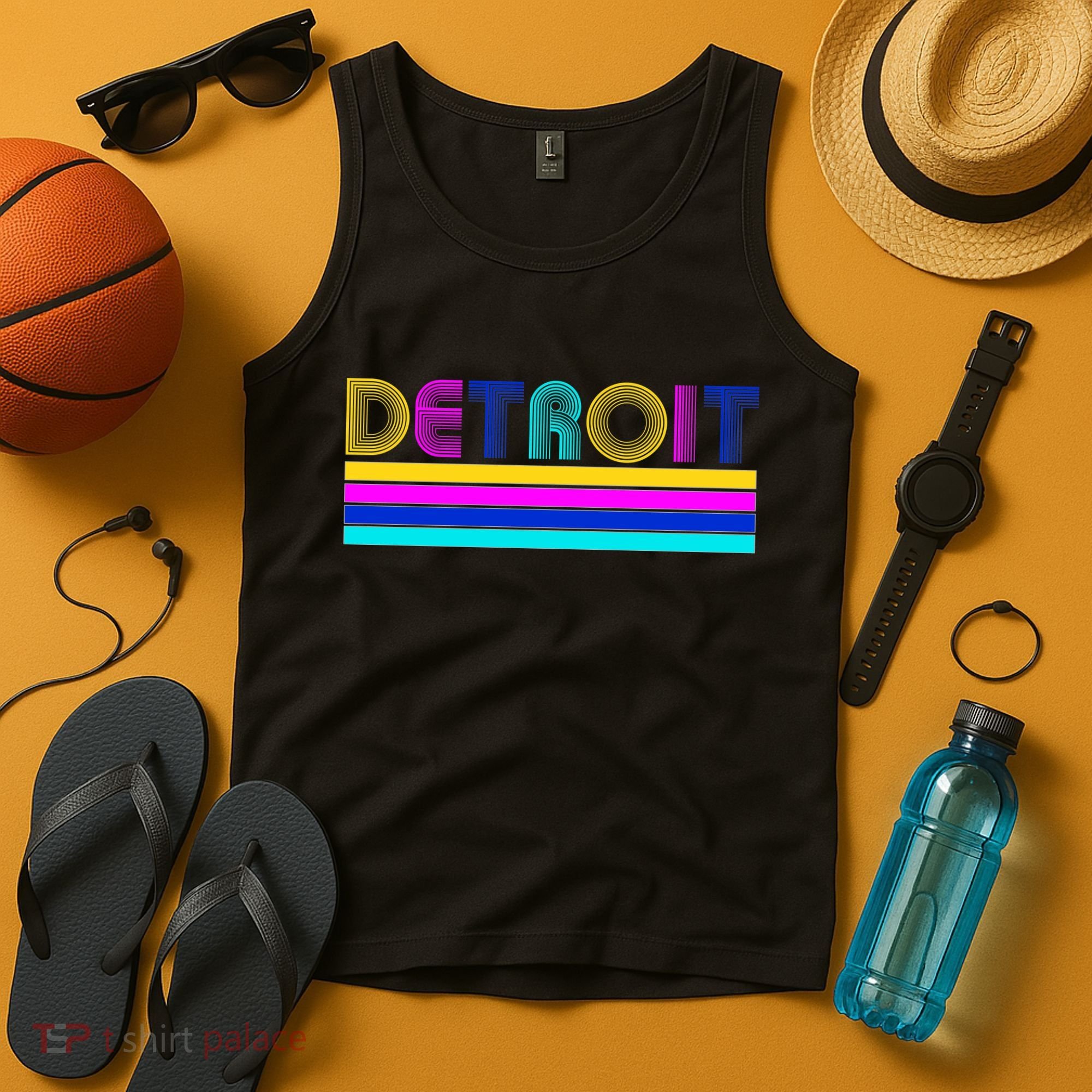 Retro Detroit Logo Tank Top