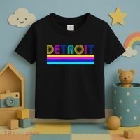 Retro Detroit Logo Toddler T-Shirt thumb 3