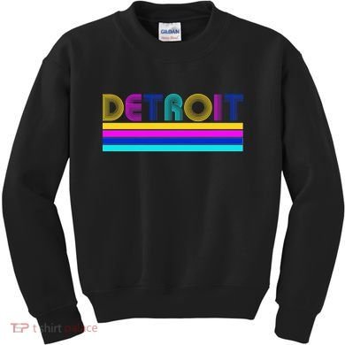 Retro Detroit Logo Kids Sweatshirt