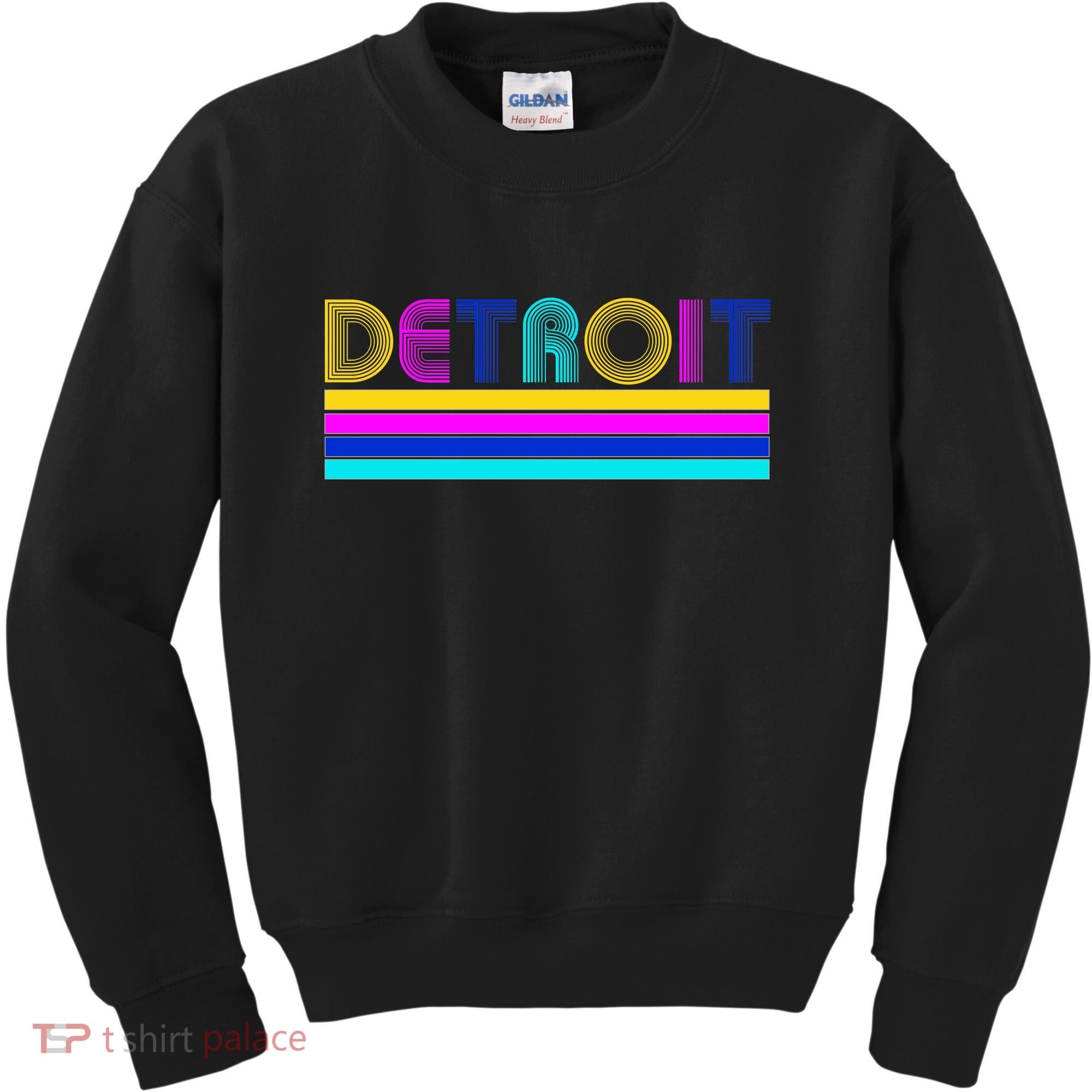 Retro Detroit Logo Kids Sweatshirt