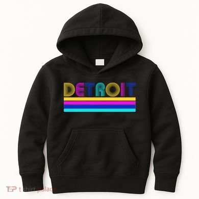 Retro Detroit Logo Kids Hoodie