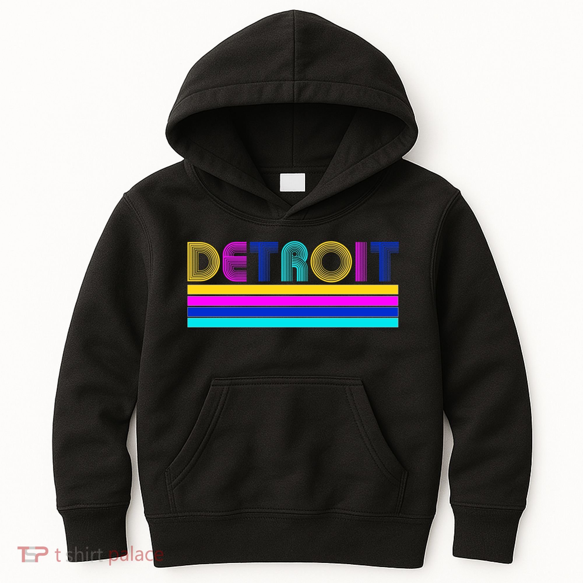 Retro Detroit Logo Kids Hoodie