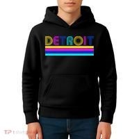 Retro Detroit Logo Kids Hoodie thumb 4