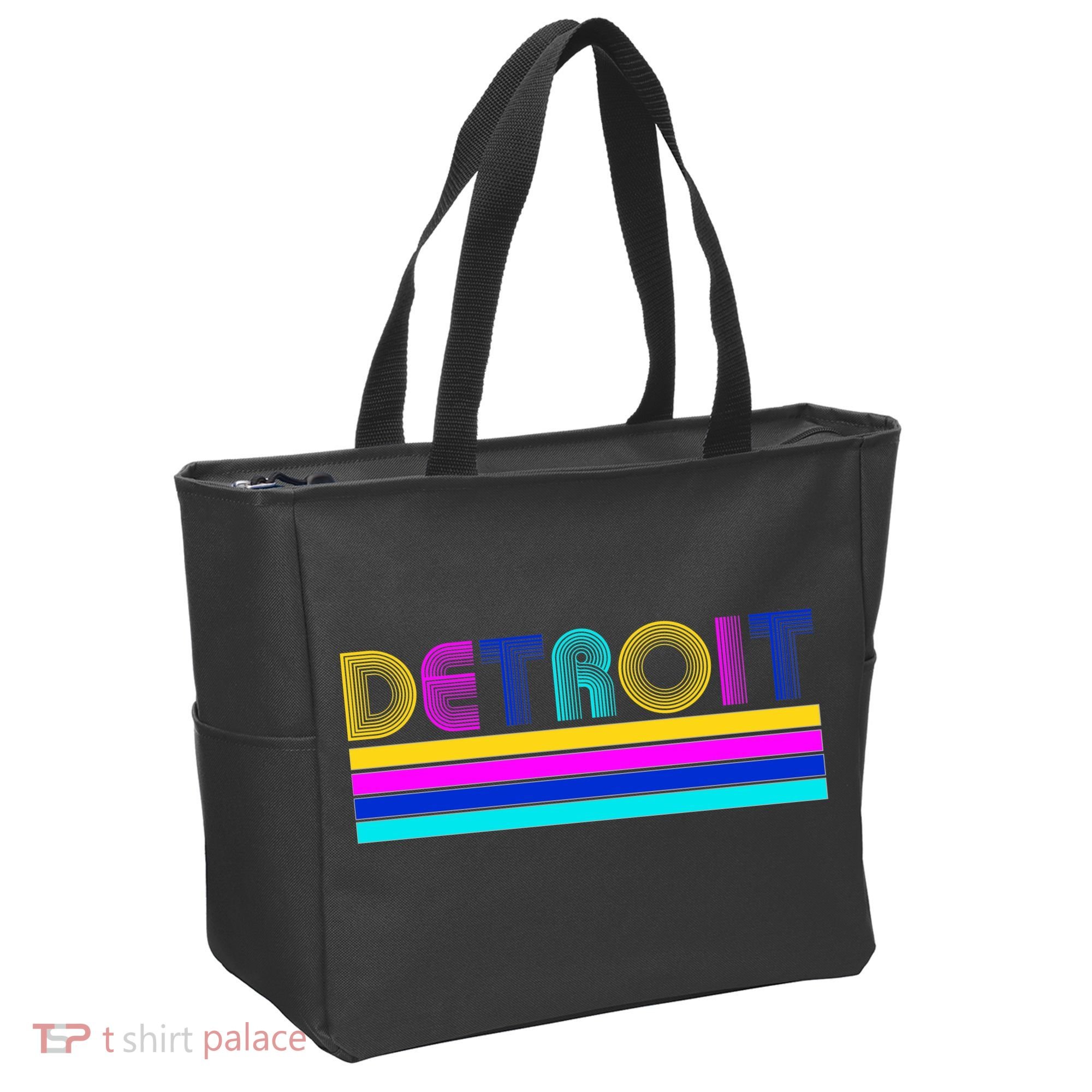 Retro Detroit Logo Tote Bag