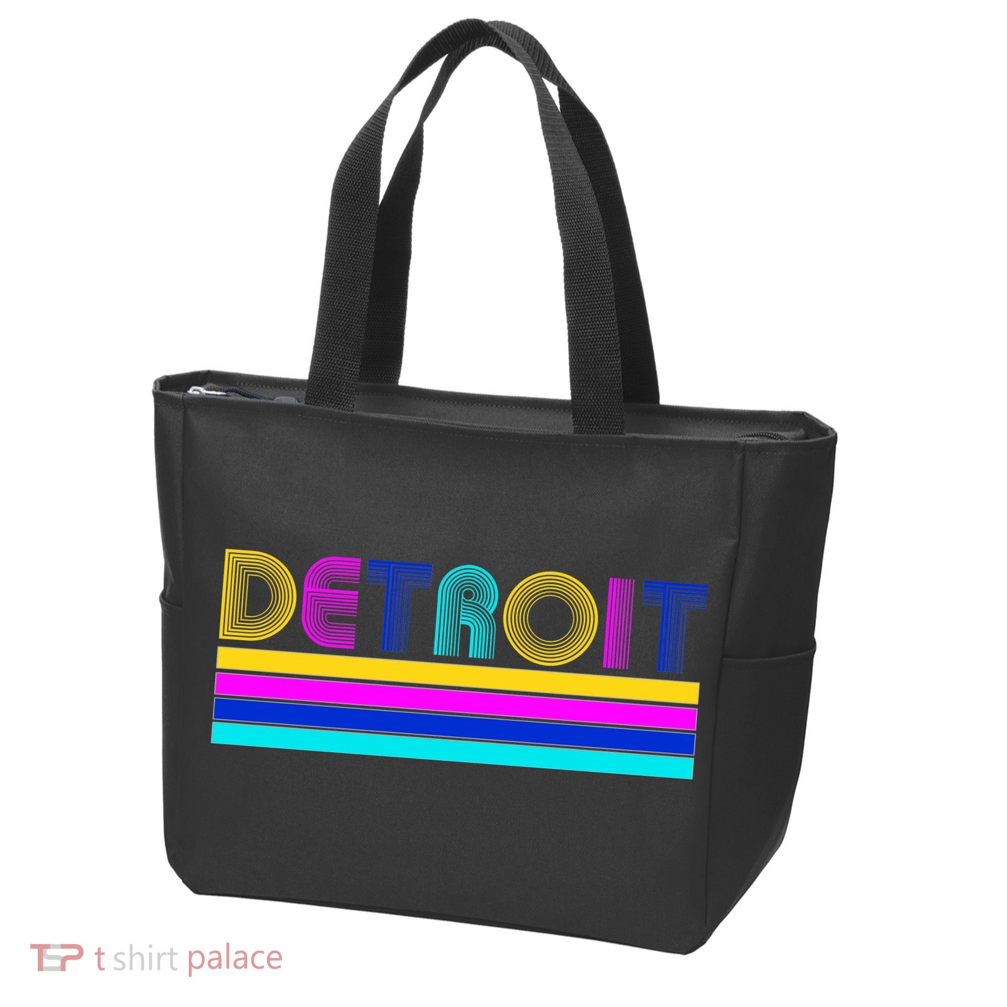 Retro Detroit Logo Tote Bag