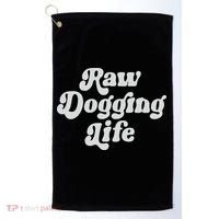 Raw Dogging Life Golf Towel thumb 0
