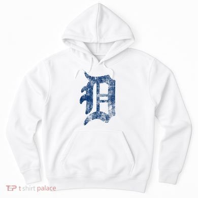 Retro Detroit Letter D Throwback Design Hoodie