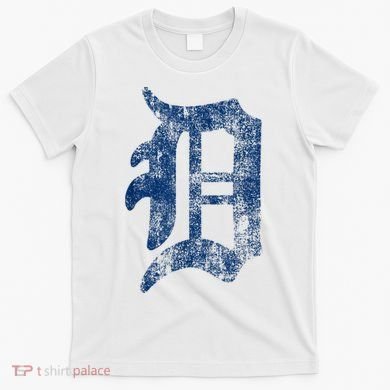 Retro Detroit Letter D Throwback Design T-Shirt