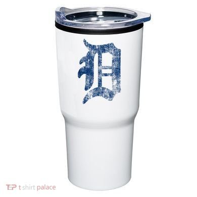 Retro Detroit Letter D Throwback Design Tumbler