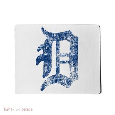 Retro Detroit Letter D Throwback Design Mousepad