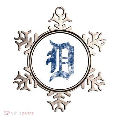 Retro Detroit Letter D Throwback Design Ornament