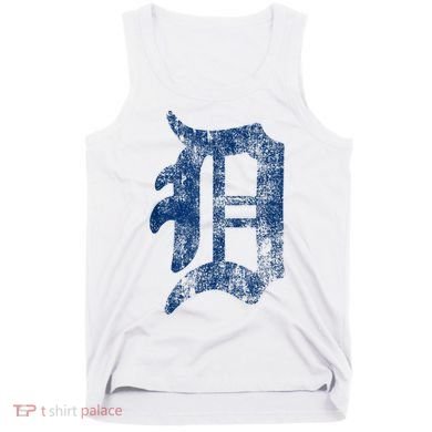 Retro Detroit Letter D Throwback Design Tank Top