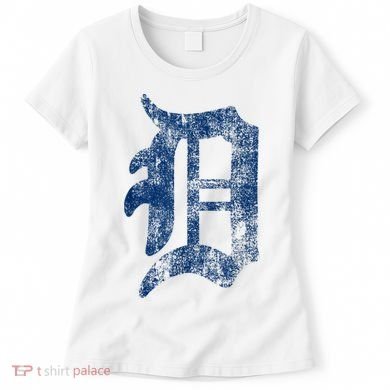 Retro Detroit Letter D Throwback Design Women's T-Shirt