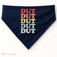 Retro DUT Marching Band Percussion USA-Made Doggie Bandana thumb 0